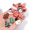 2pcs Christmas Lampwork Beads Cute Santa Claus Snowman Christmas Tree Glass Loose Beads For Jewelry Making DIY Bracelet Supplies