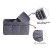 Women Fashion Felt Cloth Inner Bag Fits In Insert Handbag Multi-Pockets Cosmetic Bags Storage And Personal Belongings Organizer