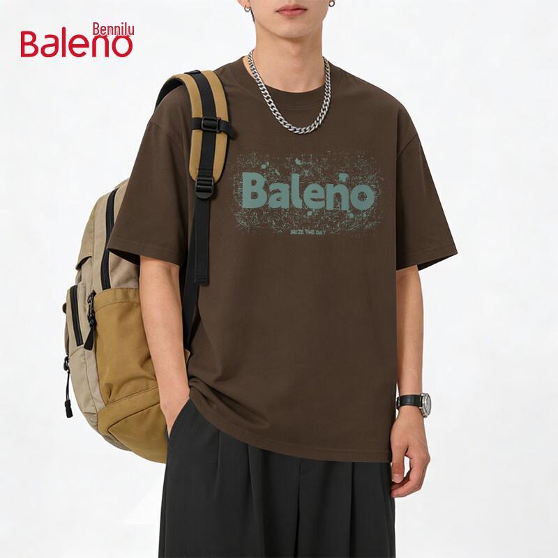 Baleno Men's 2026 Summer Loose Fit Pure Cotton Graphic Tee