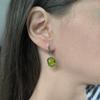 Silver Earrings with Chrysolite (60002315)