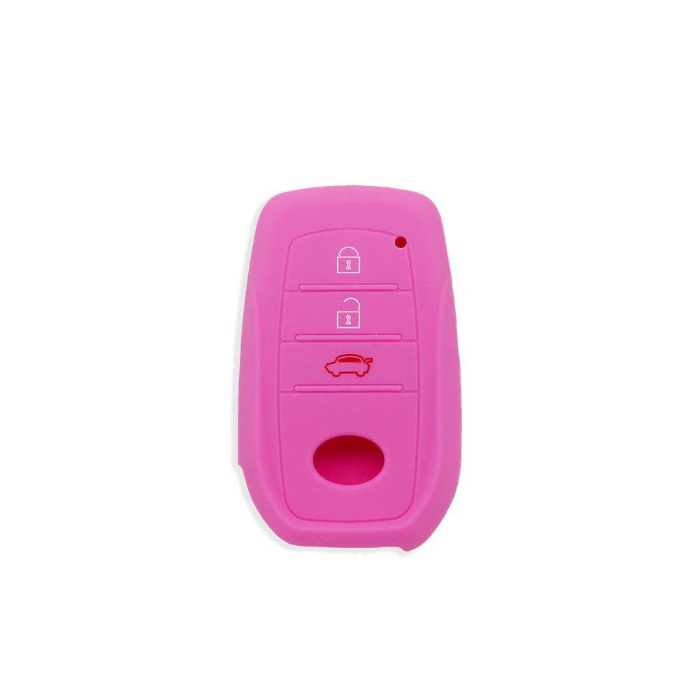 Silicone key cover is suitable for Toyota RAV4 RongFang Smart 3-key key case Highlander Vessa Lingshang protective cover