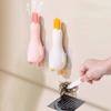 5pcs Cute Duck Bathroom Hair Clip Stable Tweezers Cleaning Clip Garbage Clip  Kitchen