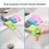 Highly Elastic Silicone Faucet Extender Bathroom Sink Fixture Children's Hand Washing Accessories Water Tap Nozzle Kitchen Home