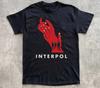 Colecție Interpol Band Mâini Tricou Roșu Streetwear Harajuku