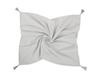 Musselin Babydecke mit Quasten - Grau