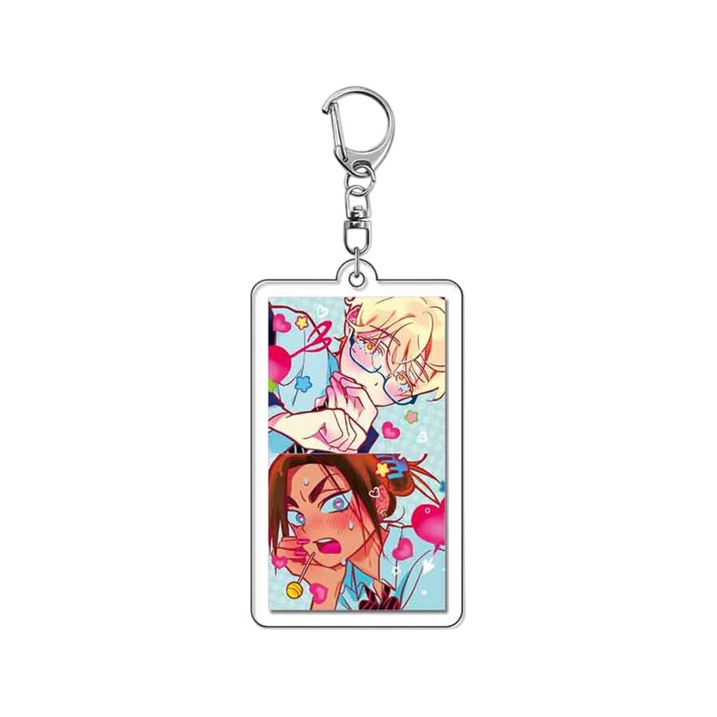 Anime Perifere Acryl Sleutelhanger Hanger, Schattige Student Anime Rugzak Hanger