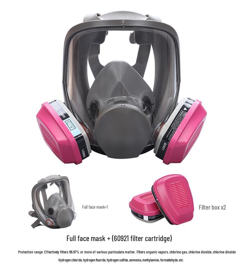 6800 Protective Gas Mask for Paint, Dust, Chemical, Pesticide, Decoration, and Grinding Safety