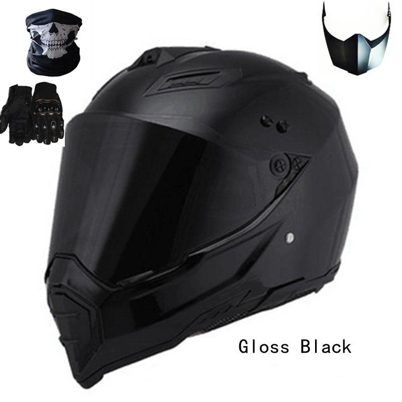 Full Face Motorcycle Helmet Men Women Off-Road Electric Bike ATV Dirt Racing