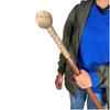 Cane with Rope Design, Walking Stick, Handmade Knot, Jute Rope with Handle, Wooden Camping Cane,