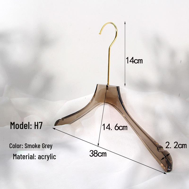 Clothing Store Luxury Crystal Acrylic Seamless Pants Hanger for Women Silver 10cm Hook