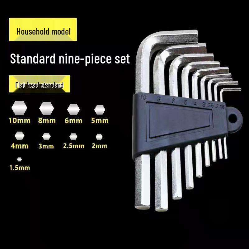 Hexagonal Folding Screwdriver & Hex Key Set: Multifunctional Bicycle Repair Tool Wrench