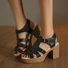 Summer New Women's Casual Fashion Sandals with Thick Heel, Wedge, Platform, Fish Mouth and High Heel