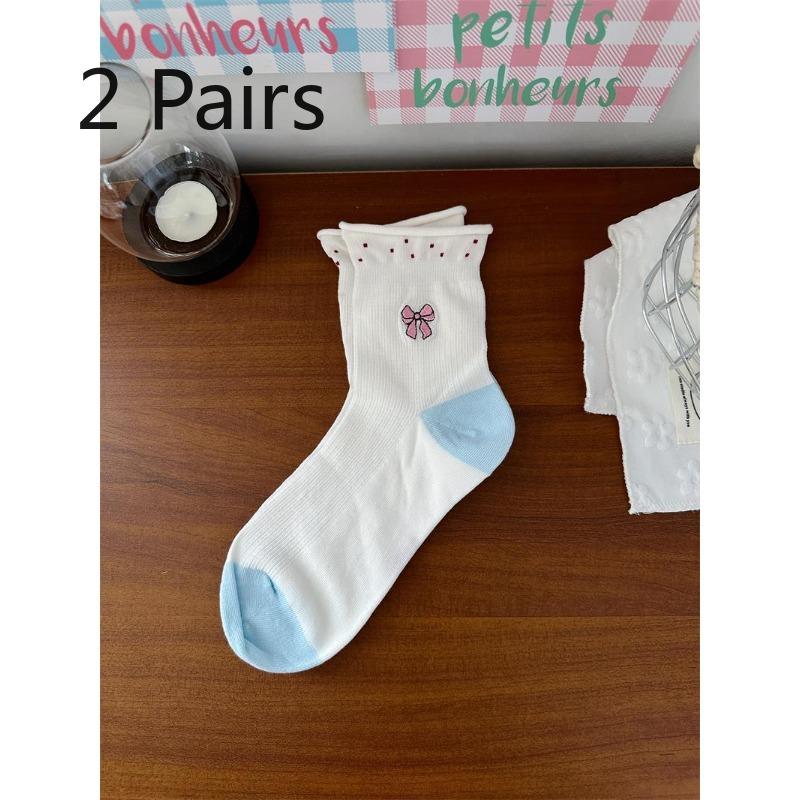 

2 Pairs of Spring/summer Combed Cotton Short Socks for Women in Red Cartoon Dog Pattern, Girls Short Socks, Women s Cartoon Socks 2 pairs