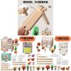 Cenário do Brinquedo de Construção de Casa Pequena com Construção de Empilhamento para Decoração de Sala de Estar