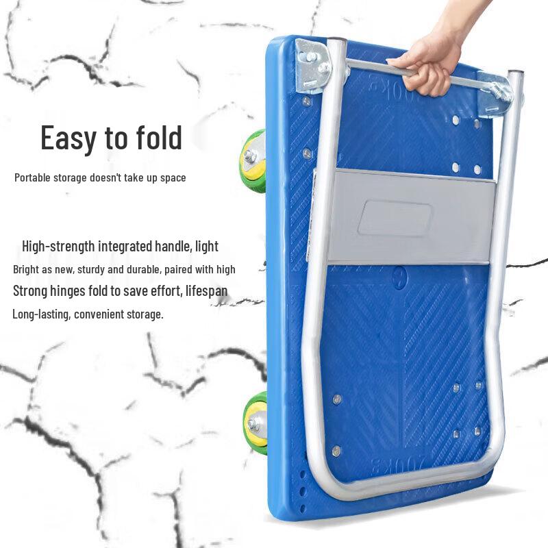 Heavy-Duty Folding Platform Trolley with Silent Wheels