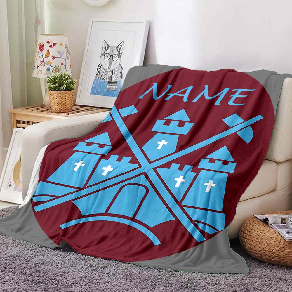 Custom Name FC Ingolstadt Team Crest blanket for Couch & Bed, Plush Cozy Fuzzy Blanket Super Soft & Warm Blankets for Fall and Winter. 0908277