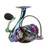 Lure Spinning Reel Metal Spinning Fishing Wheel Gapless 5.0:1 Speed Ratio Fishing Reel for Freshwater Saltwater SK3000