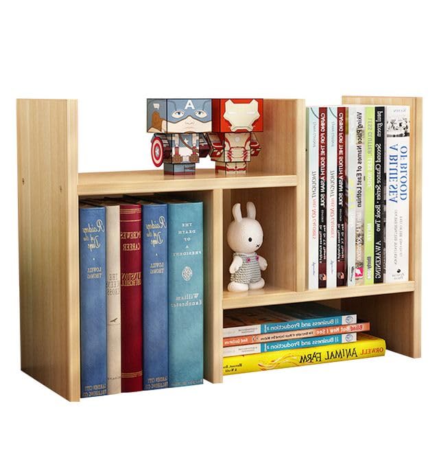 Beige Desk Shelf/Desk Organizer, Desktop Shelf, Desktop Storage, Freely Combinable, NYANDELMO ND-0072-R19-BE