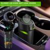 Car Trash Can Bin with Lid, Cup Holder Garbage Container Leakproof Vehicle Door Trash Bin, Mini Portable Dustbin Multipurpose Organizer for Auto Side