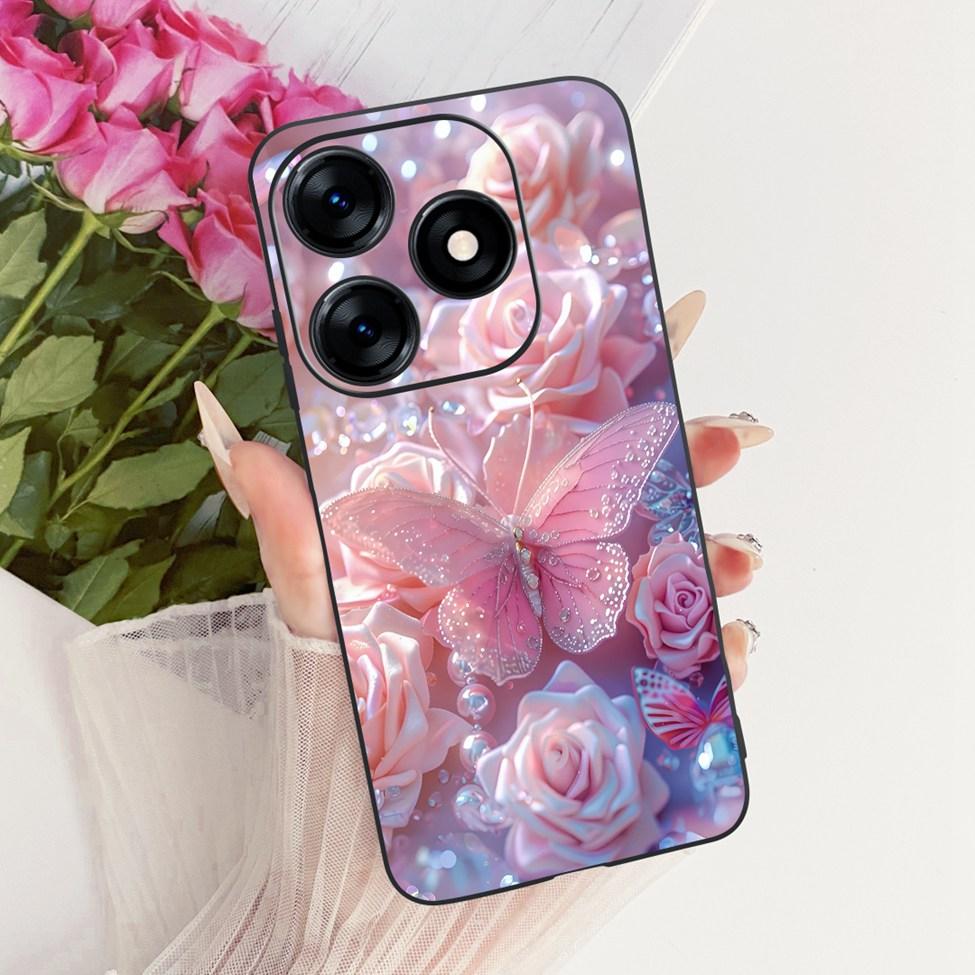 Case For Tecno Spark 10 Cover KI5q Cute Cat Fashion Butterfly Painted Casing For Techno Spark 10 Bumper