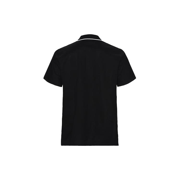 Burberry Polo Shirts Men's Black Polo Collar Moderate Straight Fit 80136081