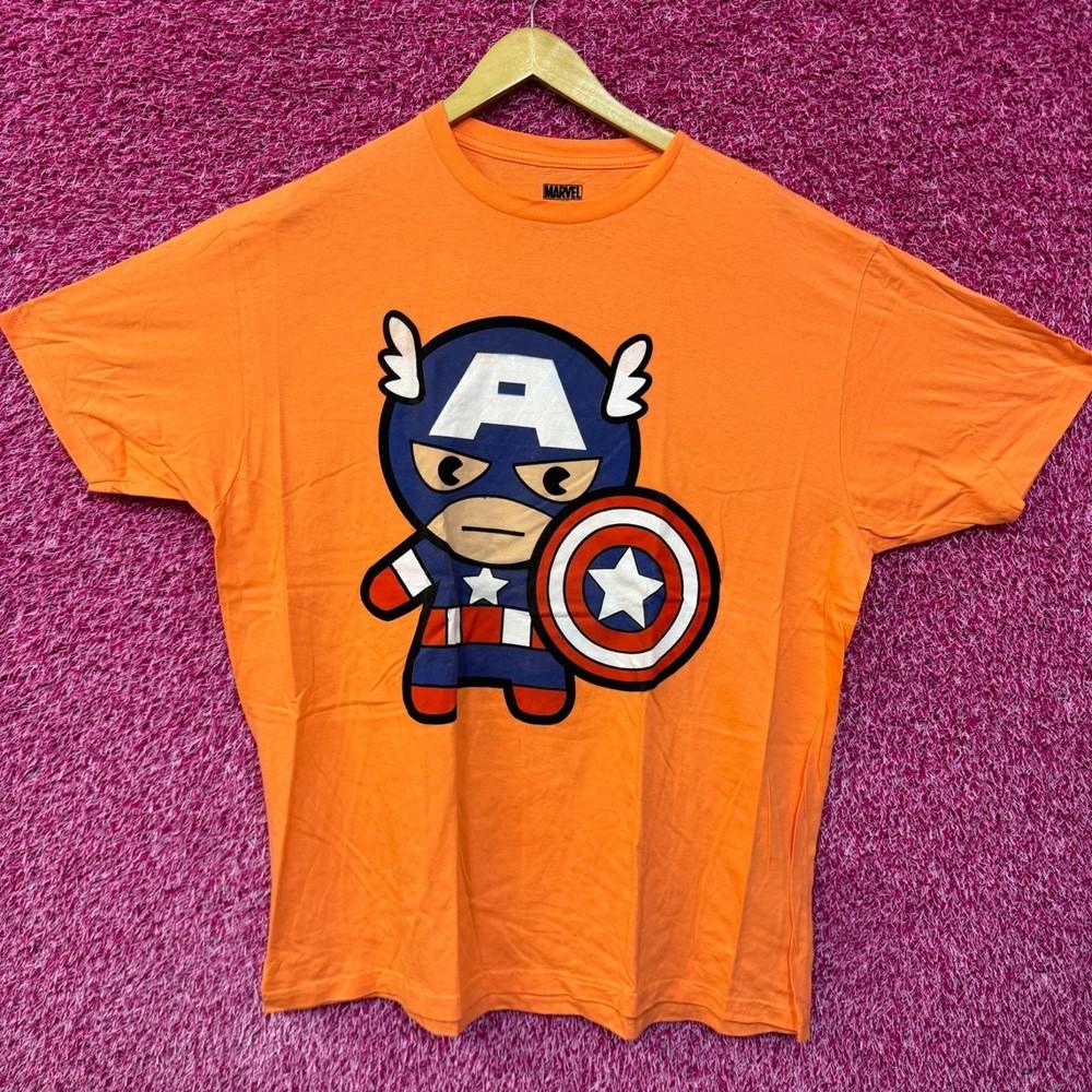 Captain America chibi style Tshirt size 2XL. Unisex T-Shirt XXXL