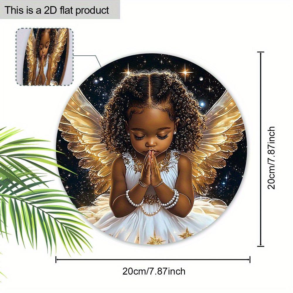 The Pattern Is an Angel Pendant, Decoration of Home Walls or Doors, 2d Flat Wooden, Christmas Decoration, Gifts for Friends and Family