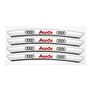 4pcs Car Wheel Hub Stickers Tire Rim Decorative Auto Logo Sticker For B Quattro TT RS Sline ABT 2.0 3.0 TDI 35TFSI A1 A2 A3