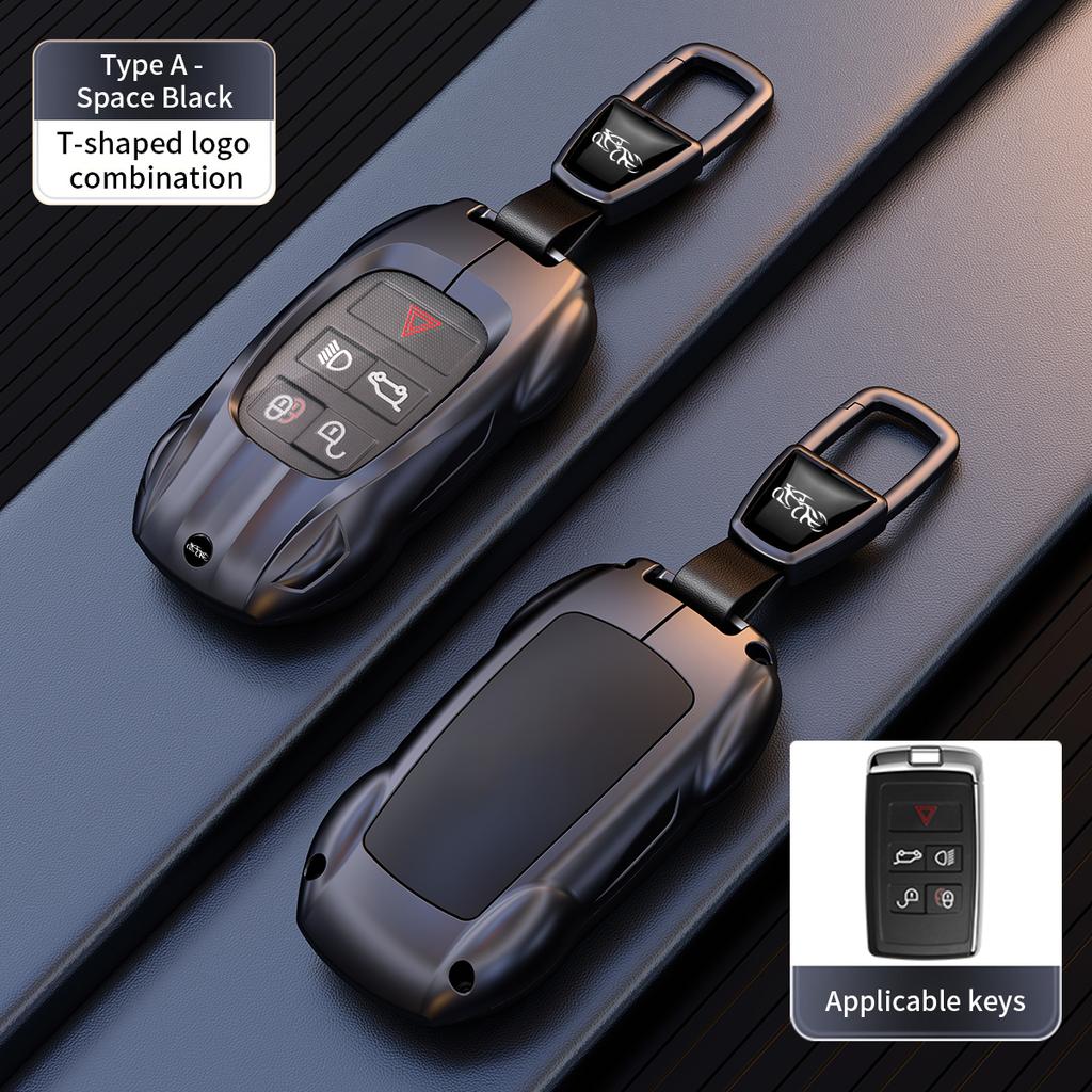 Zinc Alloy Car Key Case Cover for Land Rover Range Rover Discovery 5 Sport Jaguar XEL XE XF XJ F E-PACE 2018 2019 Accessories