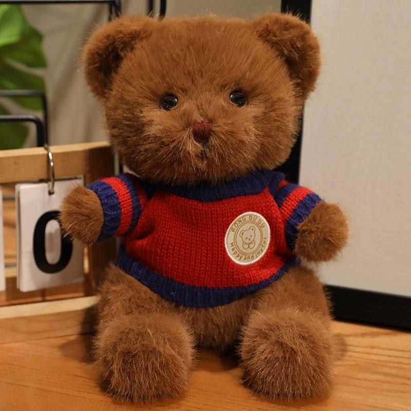 

20cm Heart Sweater Bear Plush Toys Boys Girls Lovely Cartoon Animals Stuffed Dolls Car Bed Home Decoration Plush Pillow 20cm