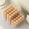 Large Capacity Fridge Egg Holder Plastic Egg Fresh-keeping Case  for Kitchen