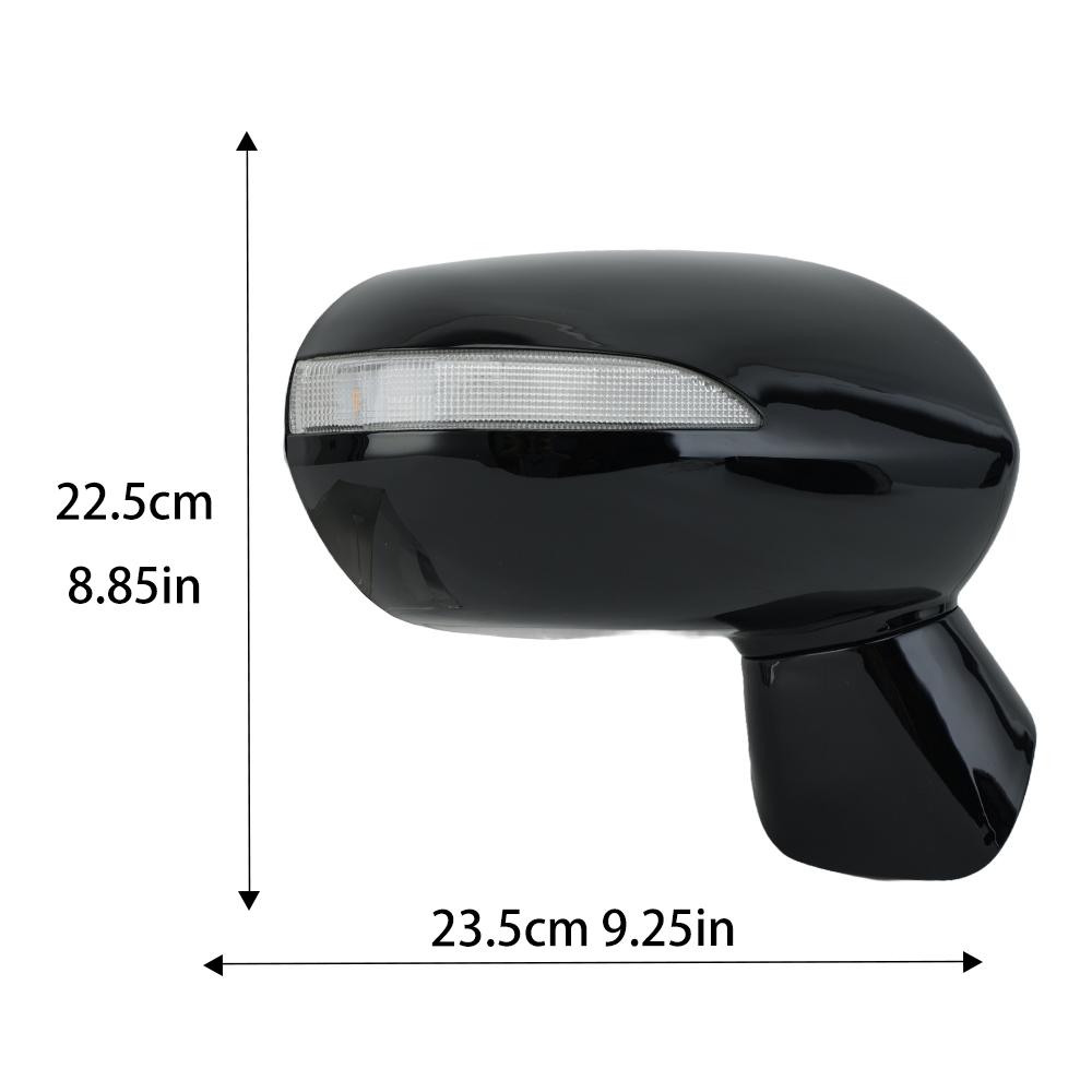 5 Pins Rearview LED Lights Side Mirror Assembly For Honda Fit 2005 2006 2007 2008 Honda Jazz With Electric Adjustments Auto Part