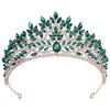Baroque Crystal Crown for Women Tiaras Bride Wedding Dress Crown Hair Jewelry Princess Queen Party Birthday Headdress Bridal