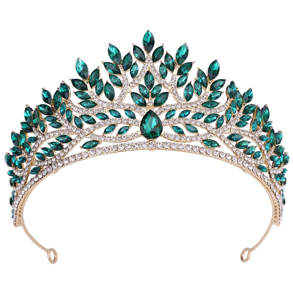 Baroque Crystal Crown for Women Tiaras Bride Wedding Dress Crown Hair Jewelry Princess Queen Party Birthday Headdress Bridal