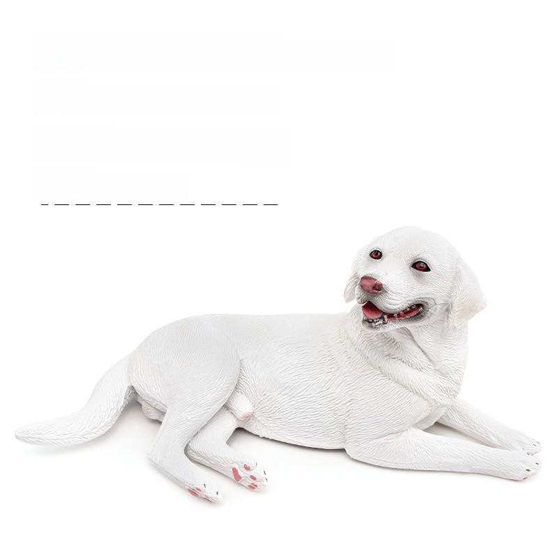 Kids Animal Figurine Gold Retriever Pvc Collectible Toy For Home Or School Decor