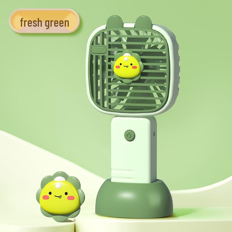 

Перезаряжаемый мини USB ручной настольный вентилятор - Милый подарок для студентов 8.3x5.7x17.5 cm