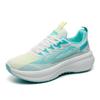 Women's Fashion Flyknit Sneakers - Lightweight, Breathable, Thick Sole Casual Shoes for Outdoor Activities