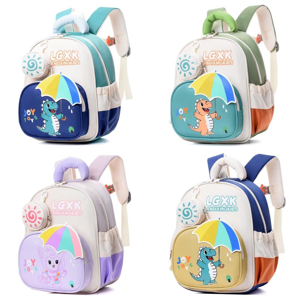 Design New Lovely Kids Backpack Oxford Fabric Cute Gender Neutral School Bag