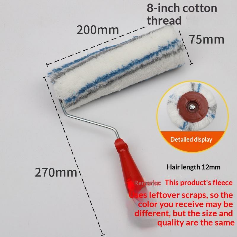 Paint Roller Brush Multiple Sizes High Density Lint Free Fabric Perfect For Home Wall Painting Diy Renovation Projects