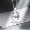 Moissanite Necklace Halo Pendant 0.5ct 925 Sterling Silver Lab Diamond Necklace Colar De Prata for Women Party Gift