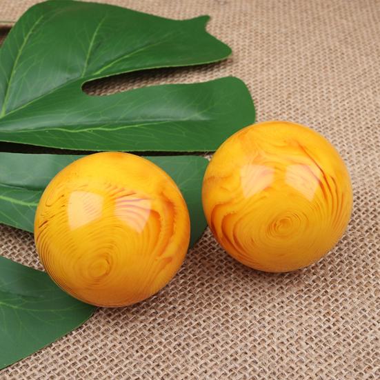 1 Çift 50mm Stres Giderici Fitness Hentbol Yıkanabilir Reçine Kas Gevşetici Baoding Topu Sağlık Bakım Aracı