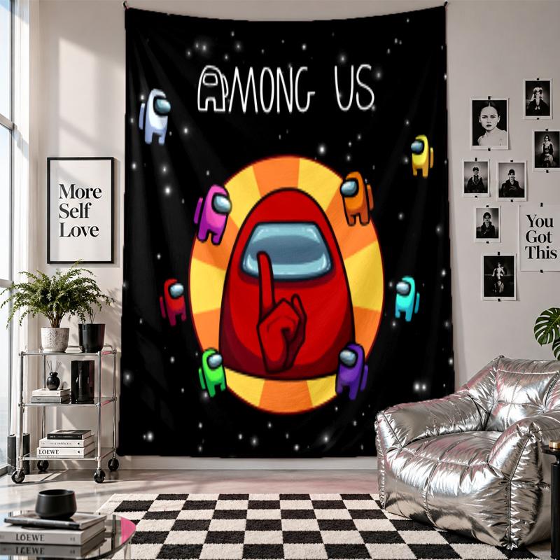 Wall TapestryAmong Us Art Hanging Cloth Decorative Background Cover for Room Decoration
