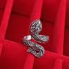 Korean Temperament Snake-shaped Women's Fashion Ins Open Trend Fashion Index Finger Ring