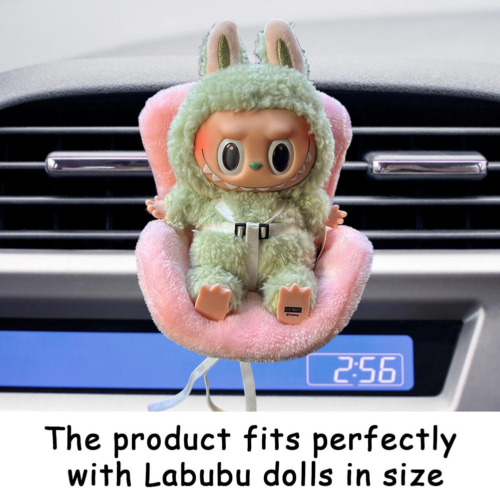 thumbnail image 2 of Labubu Doll Car Vent Seat Accessory - Red Display Holder For Protecting And Showing Off Labubu Figures 2 of 9