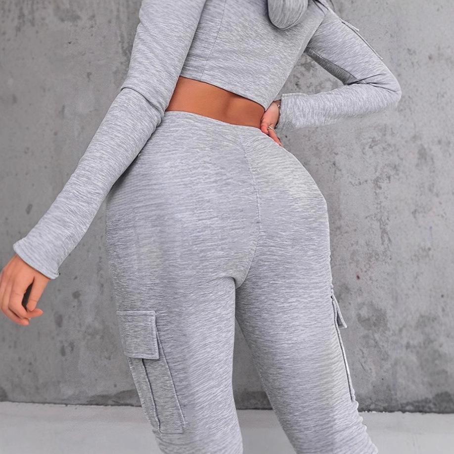 2025 Multi-Season Casual Sports Pants with Drawstring and Slit Pockets