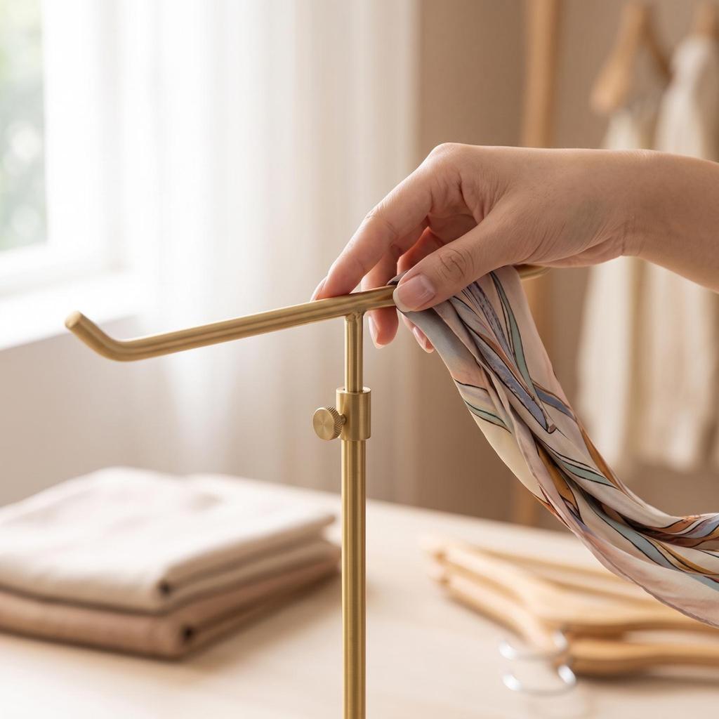 Countertop Scarf Display Stand Vertical Freestanding Stable