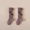 Korean Style Long Girls Socks Solid Color Grils Stocking Soft Pile-up Socks  1-5 Year