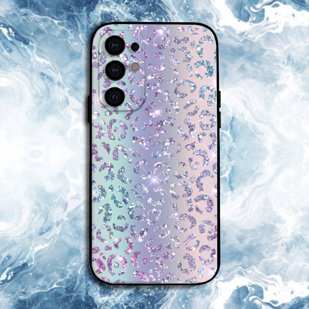 Leopard Print Pattern Phone Case For Samsung S25,S24,S23,S22,S21,S20,Plus,Fe,Lite,Others Black Cover