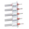 5pcs 8mm Round Shank Adjustable Countersink Bit Carbide Tipped Drill Bit  For Metalworking