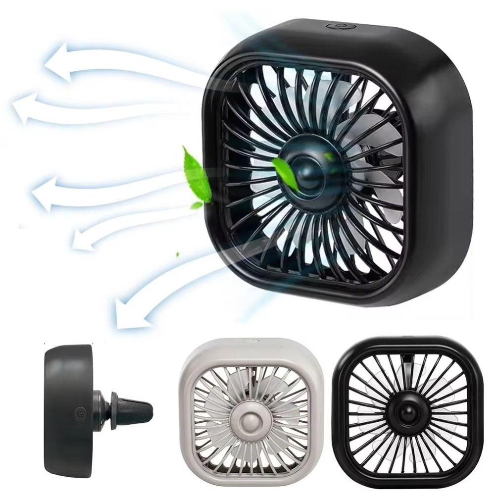 Adjustable USB Small Cooling Fan Colorful Lighting Mini Air Conditioner  Automotive Use